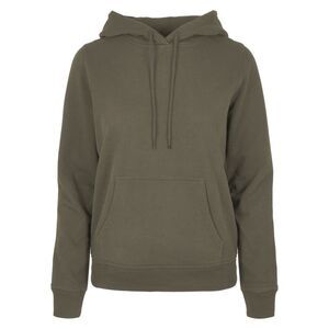 Build Your Brand Womens/Ladies Basic Hoodie / Olive